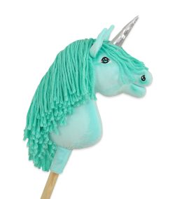 Einhorn Mint, Mint Mähne, Silber — Einhorn-Steckenpferd von Galoppherz