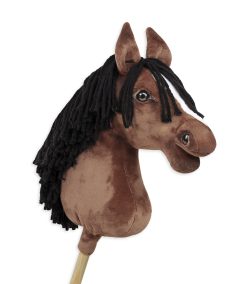 Hobby Horse Brauner — handgenähtes Steckenpferd