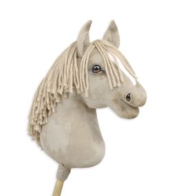 Hobby Horse Cremello — handgenähtes Steckenpferd