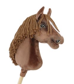 Hobby Horse Dunkelfuchs — handgenähtes Steckenpferd