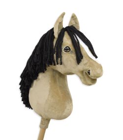 Hobby Horse Falbe — handgenähtes Steckenpferd