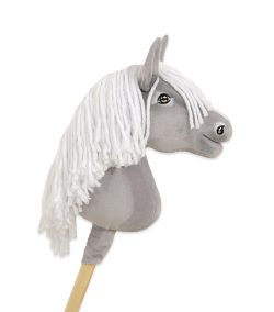 Hobby Horse Schimmel — handgenähtes Steckenpferd